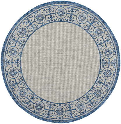 Nourison Home Country Side  Ivory Blue  Transitional