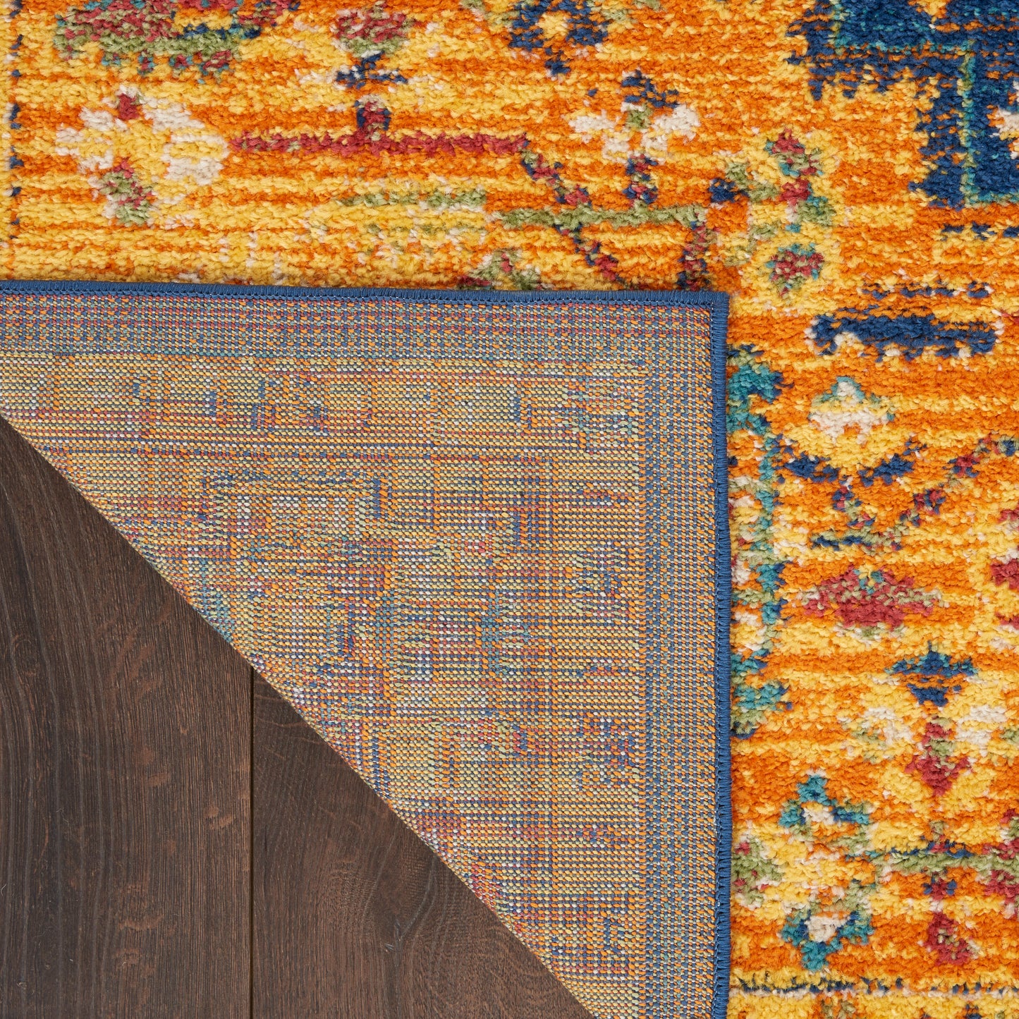 Nourison Home Allur  Orange Multicolor  Transitional