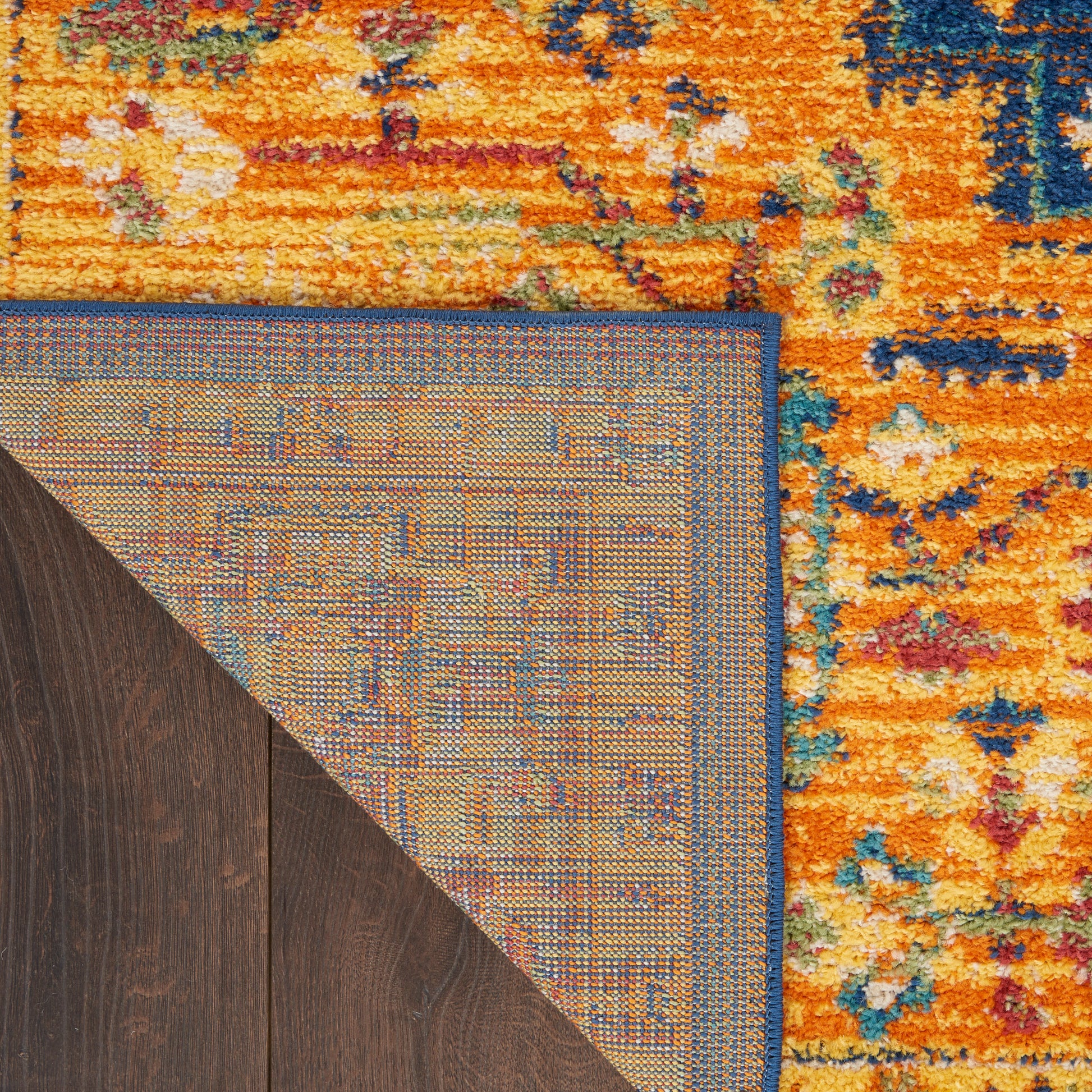 Nourison Home Allur  Orange Multicolor  Transitional