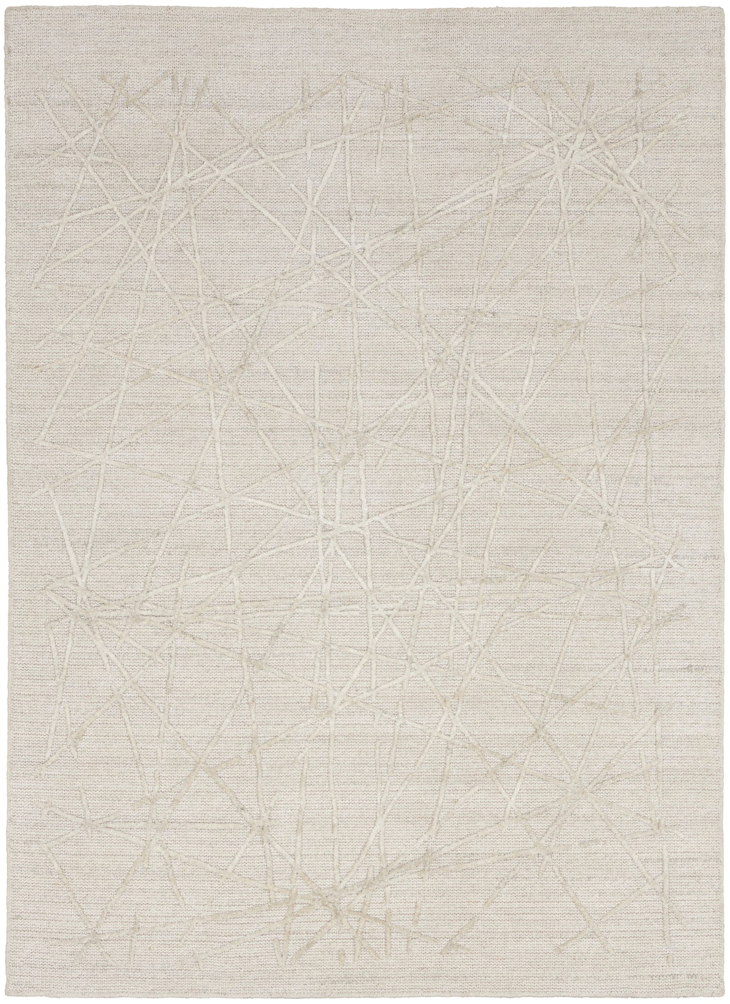 Calvin Klein CK044 Wander WND01 Ivory Grey Contemporary Hand Woven Rug