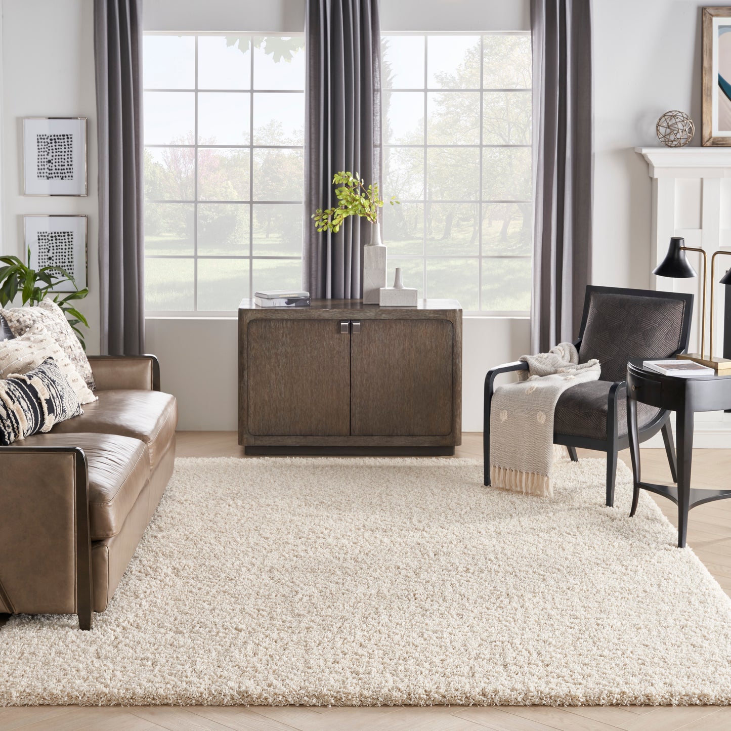 Nourison Home Amore  Cream  Contemporary