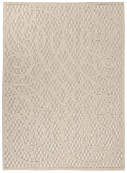 Nourison Home Cozumel CZM04 Cream Contemporary Power-loomed Rug