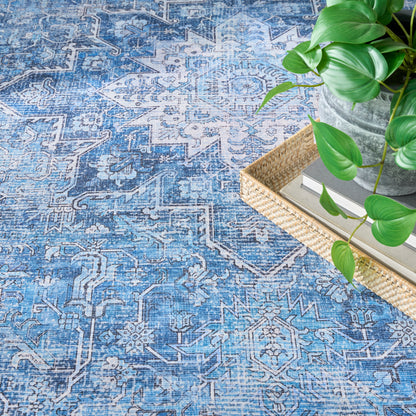 Nourison Home Nourison Washables  Blue  Traditional