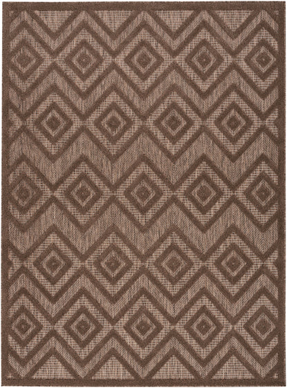 Nourison Home Versatile NRV01 Brown Contemporary Flat Weave Rug