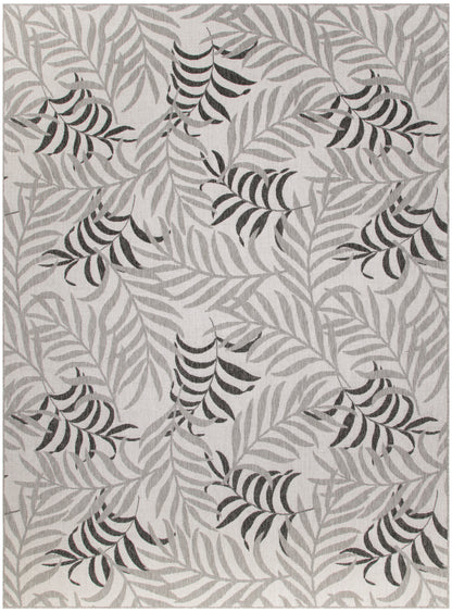 Nourison Home Garden Oasis GOA01 Grey Contemporary Power-loomed Rug