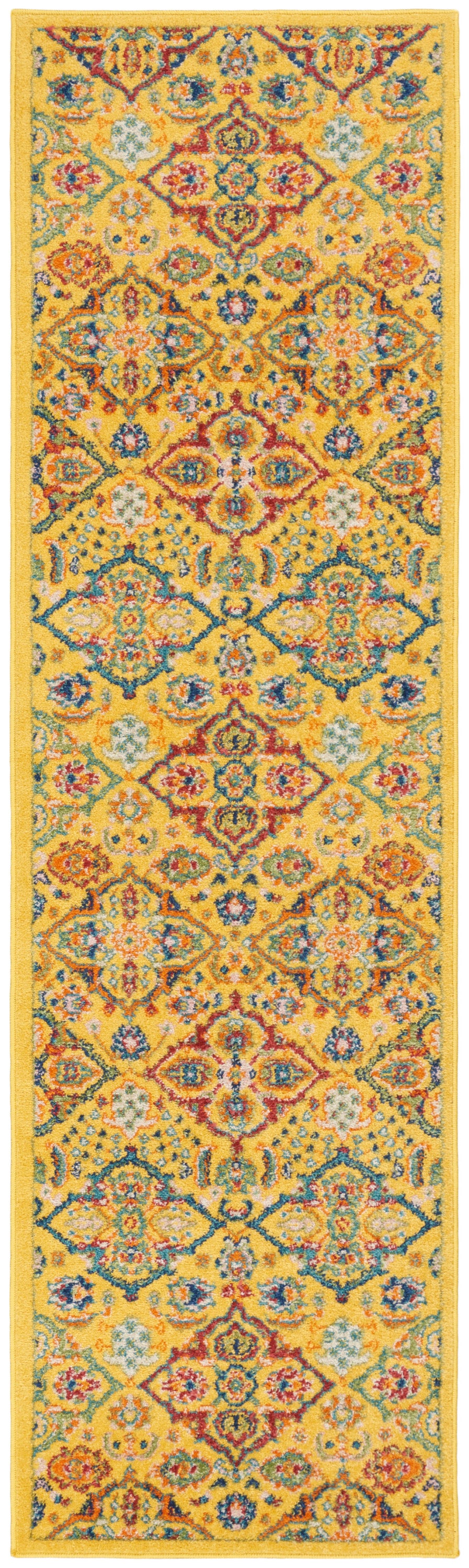 Nourison Home Allur ALR03 Yellow Multicolor Transitional Power-loomed Rug