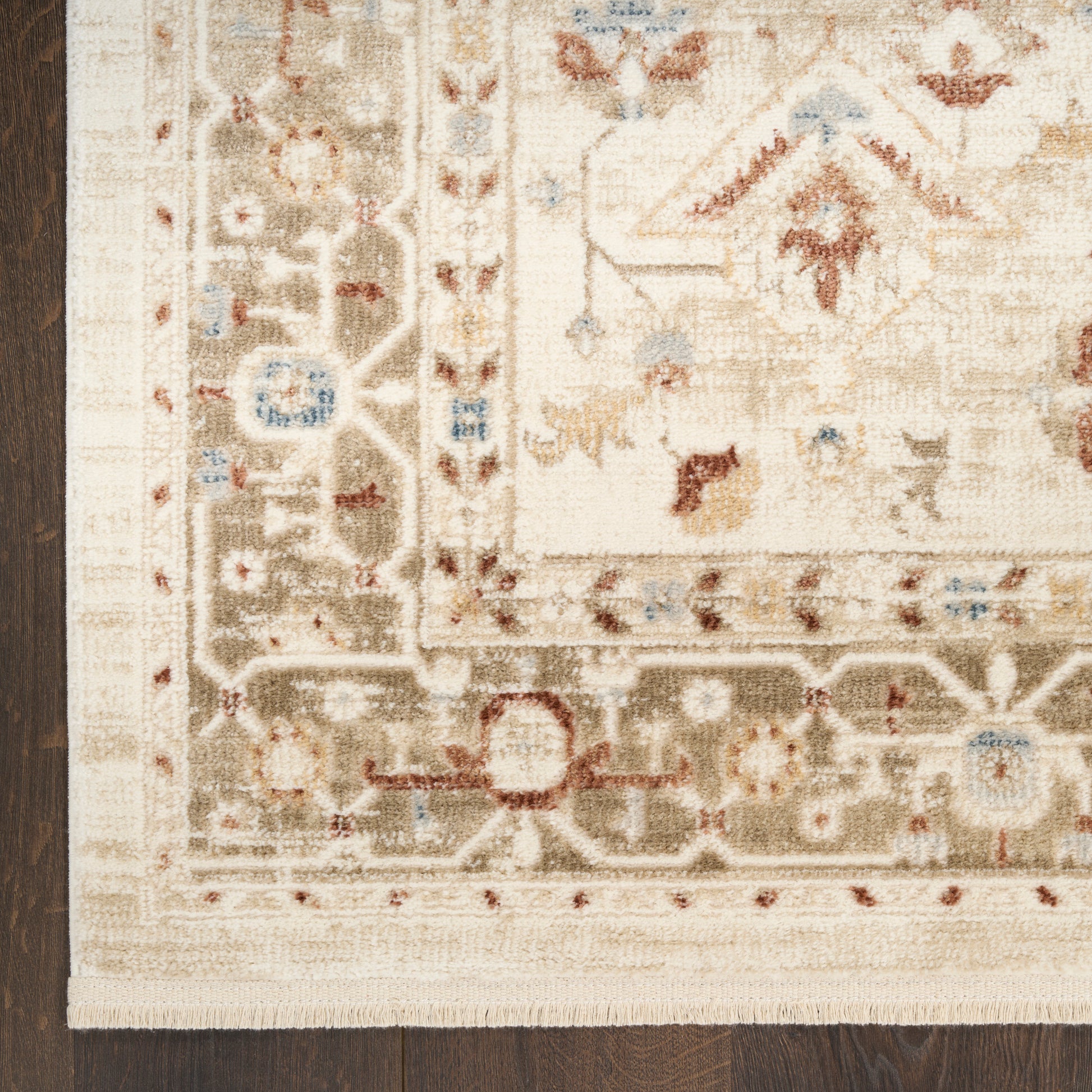 Nourison Home Pardis  Ivory Taupe  Traditional