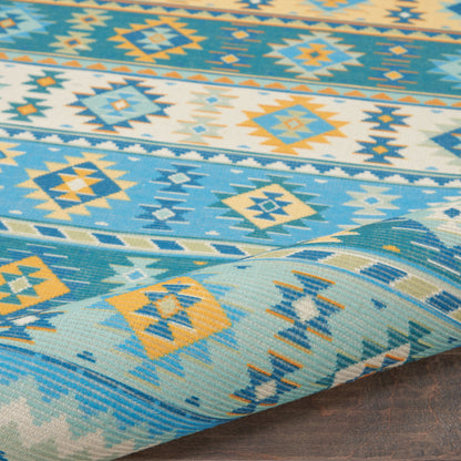 Nourison Home Madera  Light Blue  Transitional