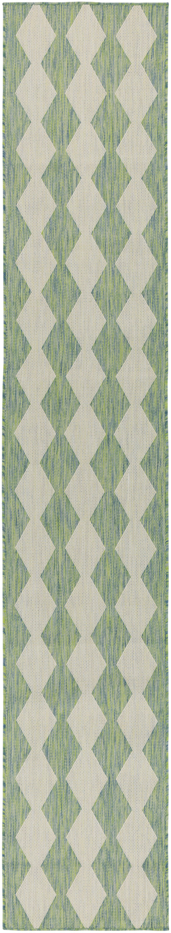 Nourison Home Positano POS04 Blue Green Contemporary Power-loomed Rug