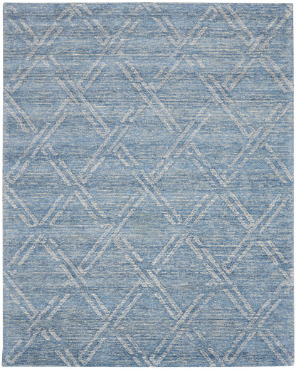 Nourison Home Venosa  Blue Ivory  Contemporary