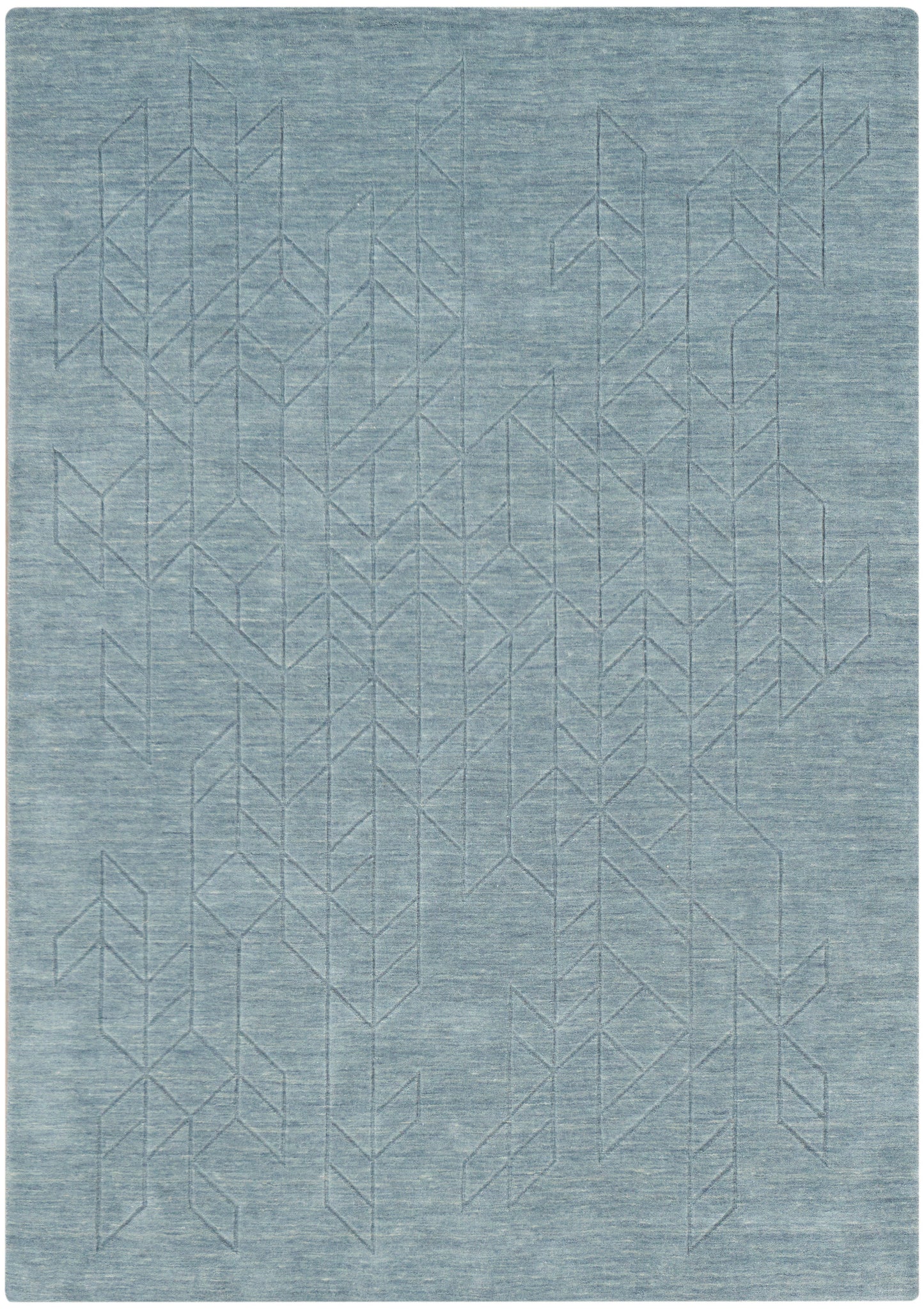 Nourison Home Alessia ALE01 Blue Contemporary Hand Knotted Rug
