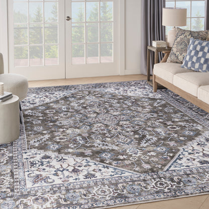 Nourison Home New Concept Washables  Olive Ivory  Traditional