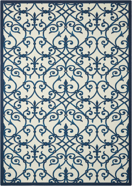 Nourison Home Home & Garden  Blue  Transitional