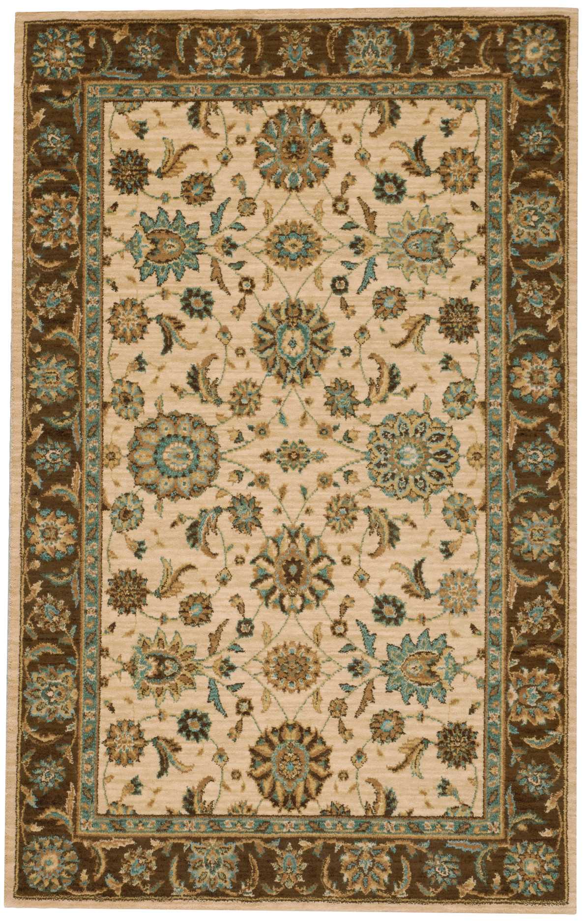 Nourison Home Living Treasures LI05 Beige Traditional Loom-woven Rug