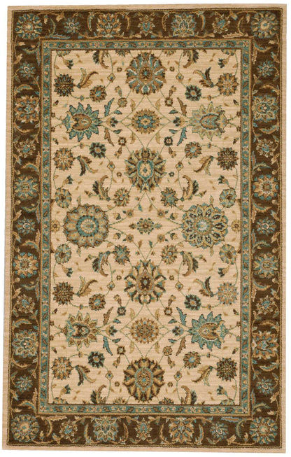 Nourison Home Living Treasures LI05 Beige Traditional Loom-woven Rug