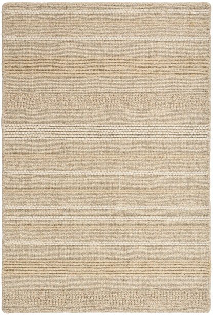 Nourison Home Embrace EMB01 Ivory Silver Contemporary Hand loomed Rug