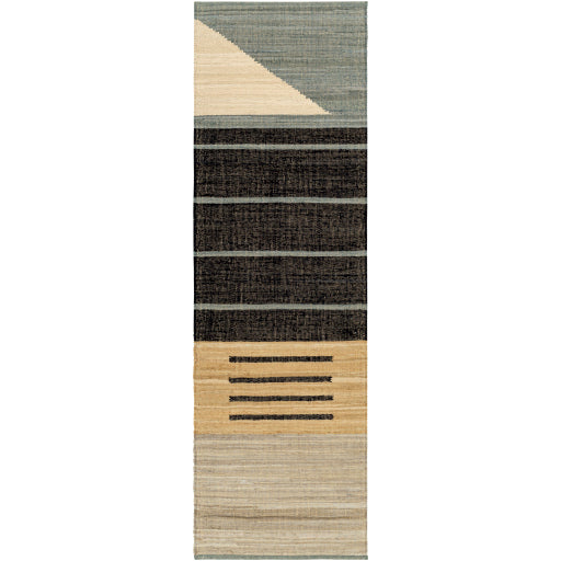 Surya Fulham FHM-2301 Black Modern Woven Rug