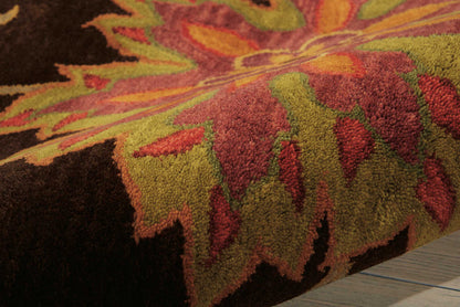 Nourison Home Jaipur  Chocolate  Transitional