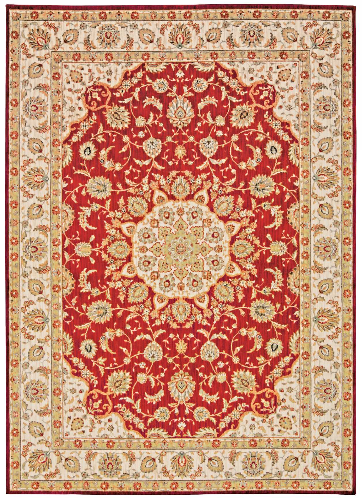 Nourison Home Ancient Times  Red  Traditional