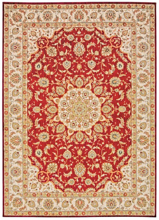 Nourison Home Ancient Times  Red  Traditional