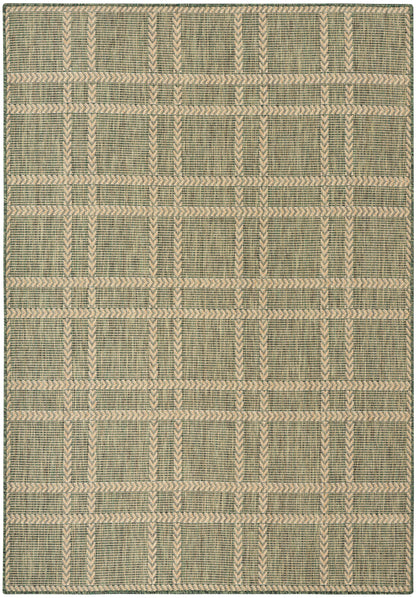 Nourison Home Horizon Indoor/Outdoor HOZ04 Green Contemporary Power-loomed Rug