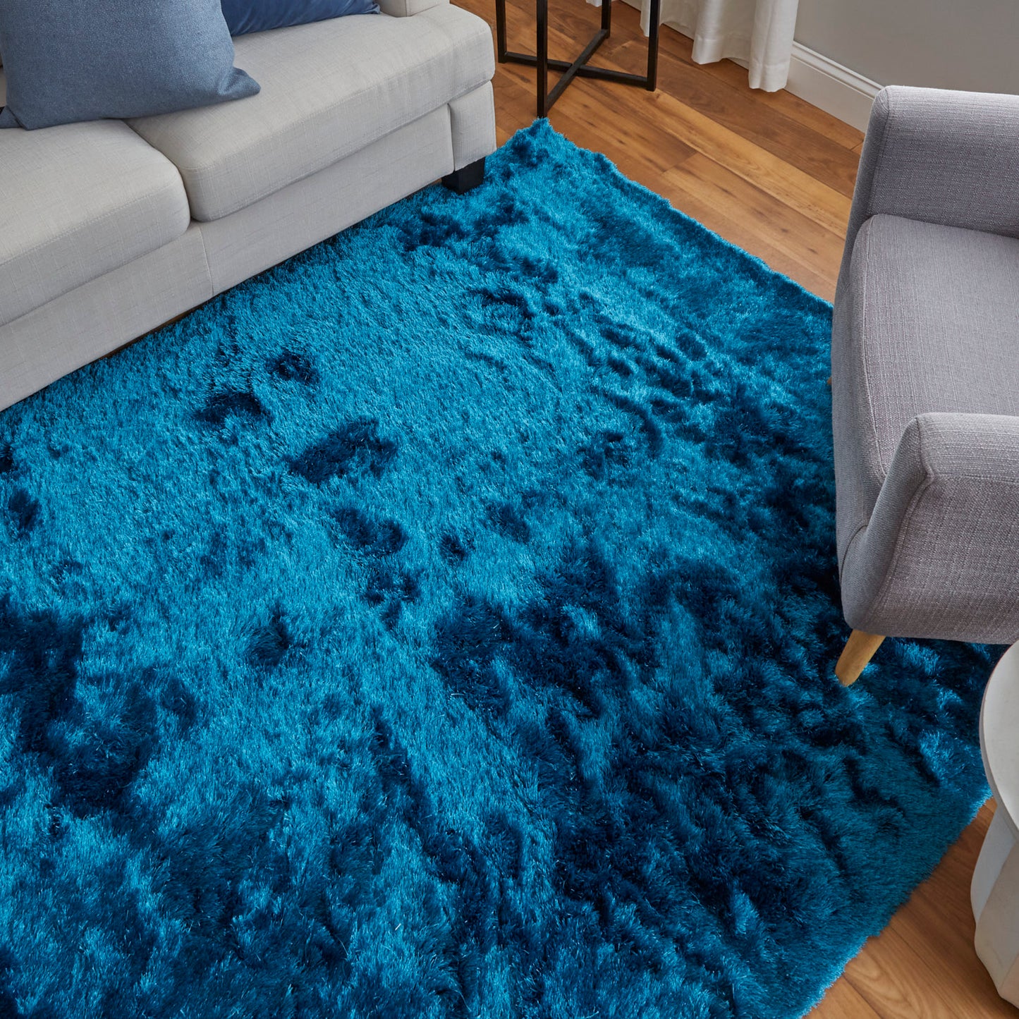 Feizy Indochine 4550F Peacock Modern/Luxury & Glam/Casual Hand Tufted Rug
