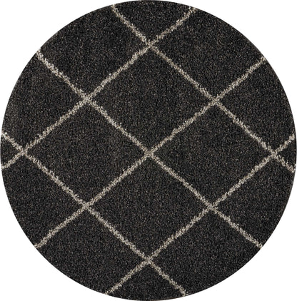 Nourison Home Brisbane BRI03 Charcoal Contemporary Power-loomed Rug