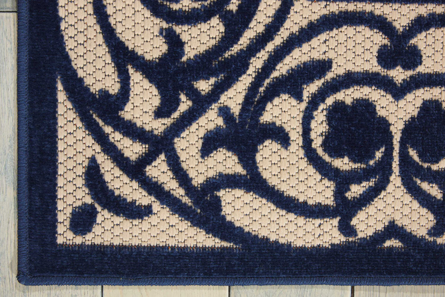 Nourison Home Aloha  Navy  Transitional