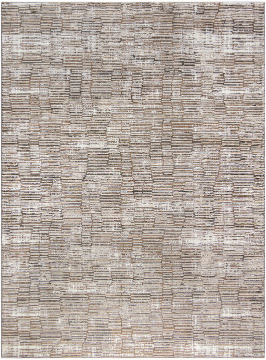 Nourison Home Sustainable Trends  Ivory Mocha  Contemporary