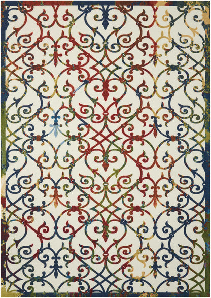 Nourison Home Home & Garden RS093 Multicolor Transitional Power-loomed Rug