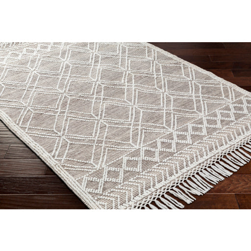 Surya Fleur FLE-2302 White Global Woven Rug