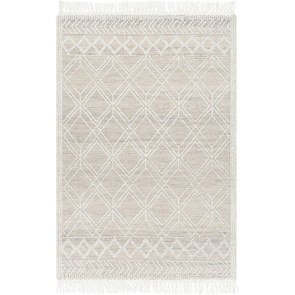 Surya Fleur FLE-2304 White Global Woven Rug