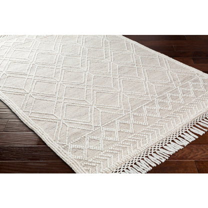 Surya Fleur FLE-2304 White Global Woven Rug