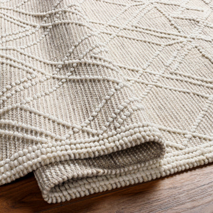 Surya Fleur FLE-2304 White Global Woven Rug