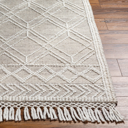 Surya Fleur FLE-2304 White Global Woven Rug