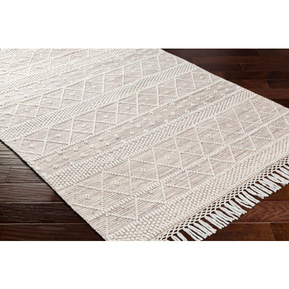 Surya Fleur FLE-2306 White Global Woven Rug