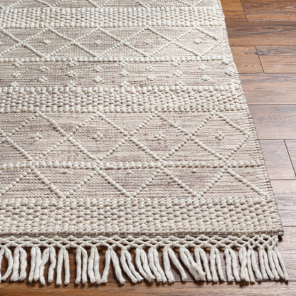 Surya Fleur FLE-2306 White Global Woven Rug
