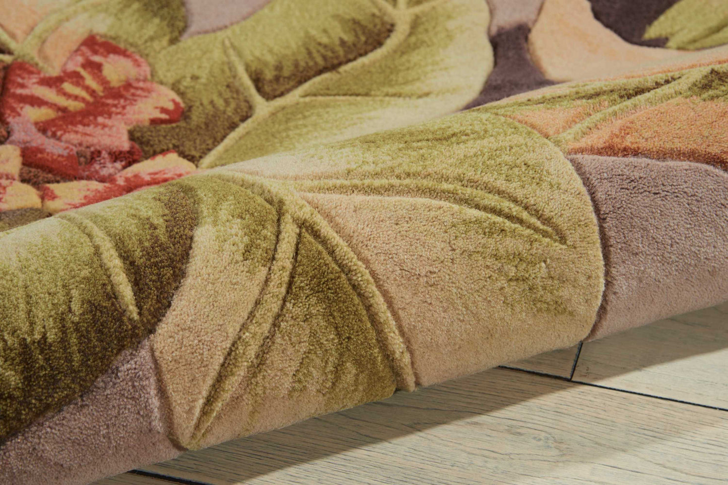 Nourison Home Tropics  Plum  Contemporary
