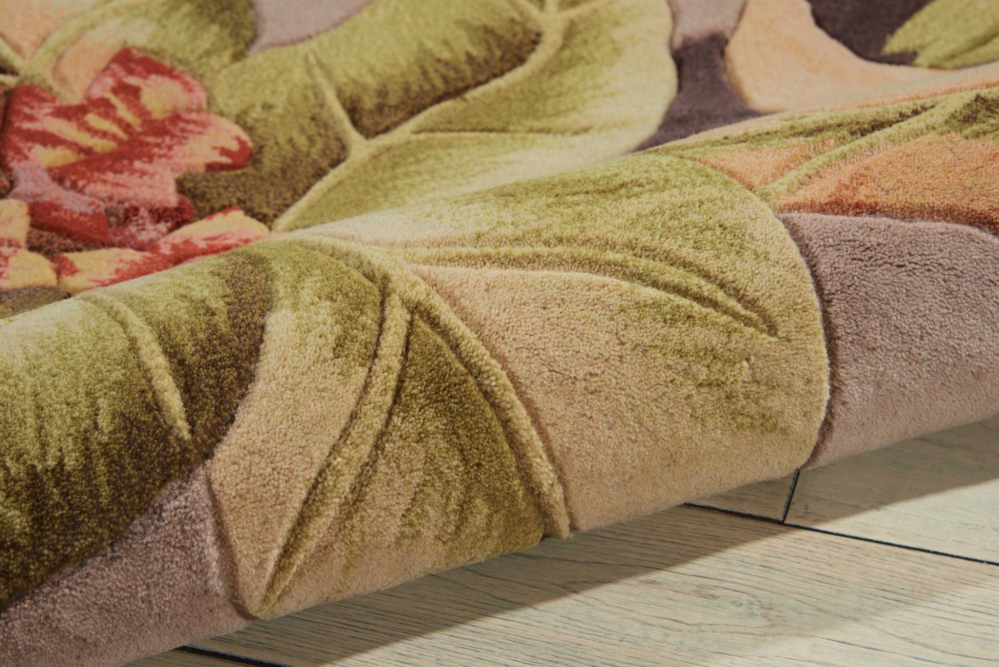 Nourison Home Tropics  Plum  Contemporary