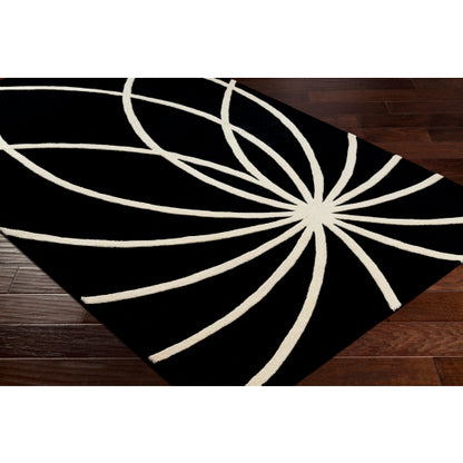 Surya Forum FM-7072 Black Modern Tufted Rug