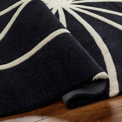 Surya Forum FM-7072 Black Modern Tufted Rug