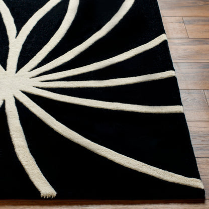 Surya Forum FM-7072 Black Modern Tufted Rug