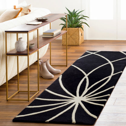 Surya Forum FM-7072 Black Modern Tufted Rug