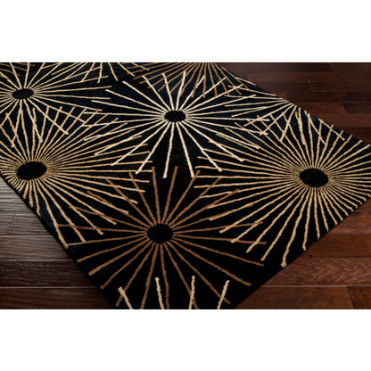Surya Forum FM-7090 Black Modern Tufted Rug
