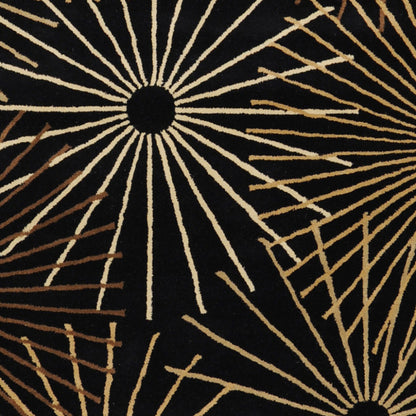 Surya Forum FM-7090 Black Modern Tufted Rug