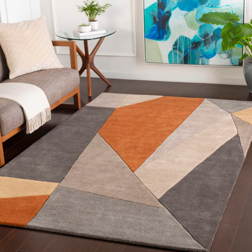 Surya Forum FM-7224 Rust Modern Tufted Rug
