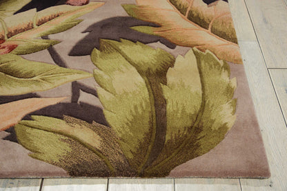 Nourison Home Tropics  Plum  Contemporary