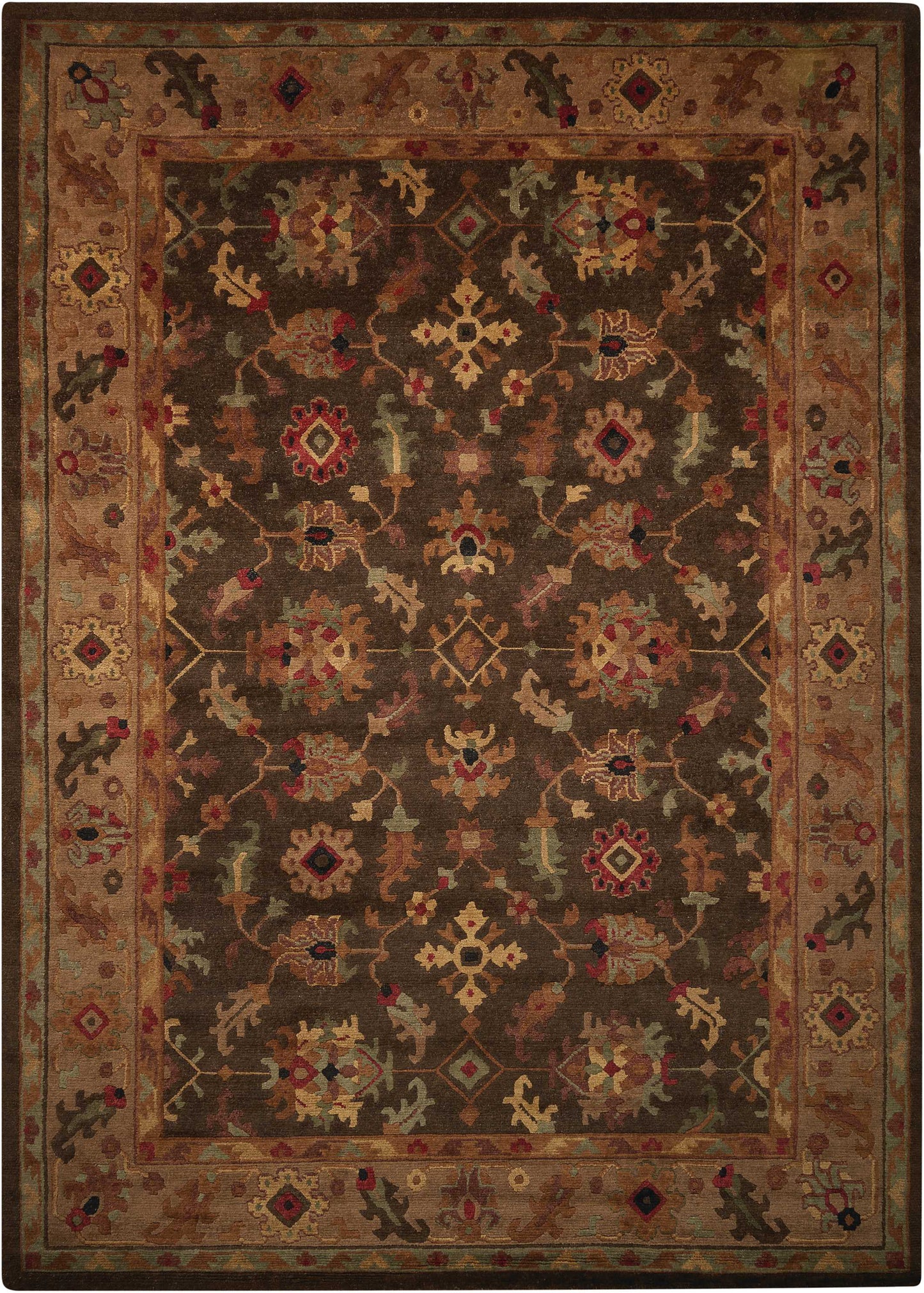 Nourison Home Tahoe  Espresso  Traditional