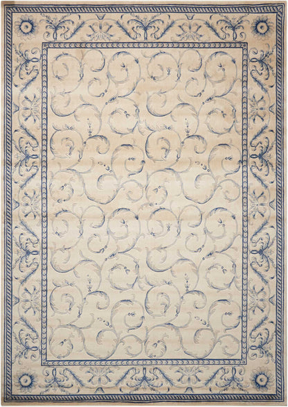 Nourison Home Somerset  Ivory Blue  Traditional