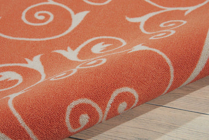 Nourison Home Home & Garden  Orange  Transitional